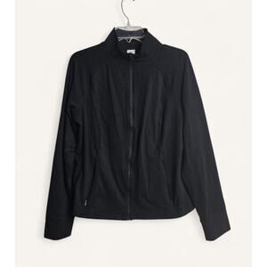NWT Member’s Mark Black Lightweight Athletic Jacket Womens XL Stretch Running